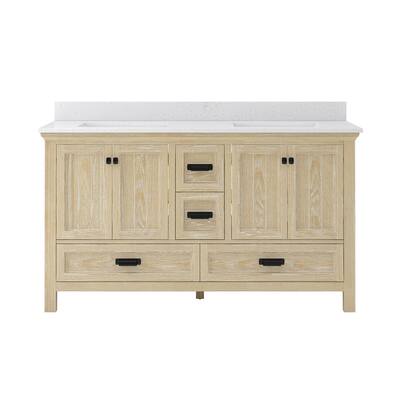 CRAFT + MAIN BAVT6122D-QCV Brantley 60" Free Standing Double Basin