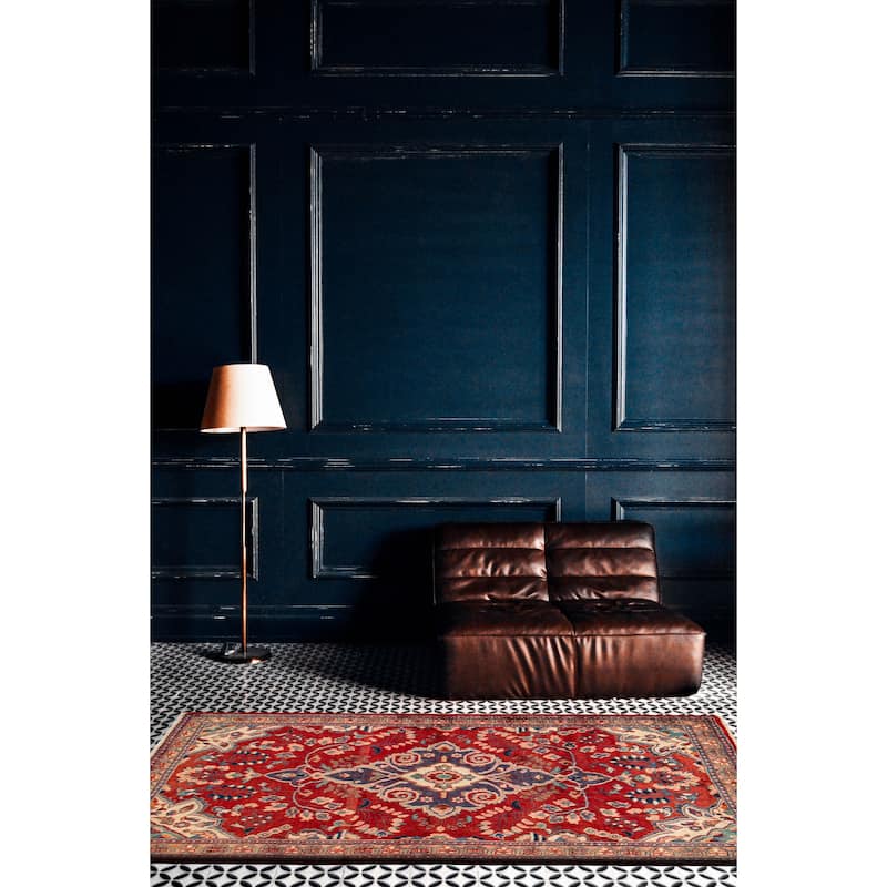 ECARPETGALLERY Hand-knotted Anadol Red Wool Rug - 4'2 x 6'7
