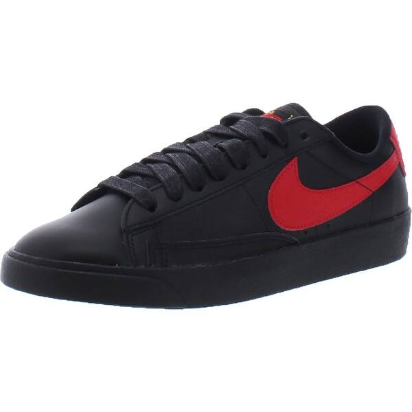 Shop Nike Womens Blazer Low Fashion Sneakers Floral Low Top Black University Red Overstock