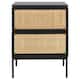 Option Black With Natural Rattan/Black Legs