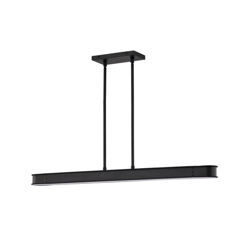 Longford 36 Inch LED Island Pendant Textured Black Acrylic Lens - Textured Black