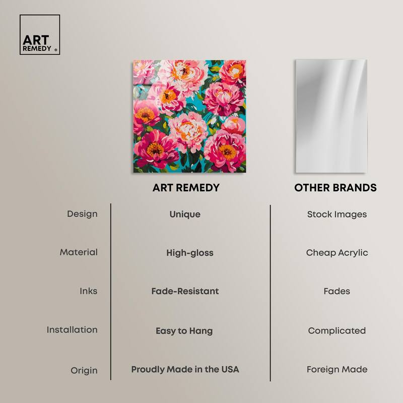 Maximalist Bloom Acrylic by Art Remedy, Ready to Hang