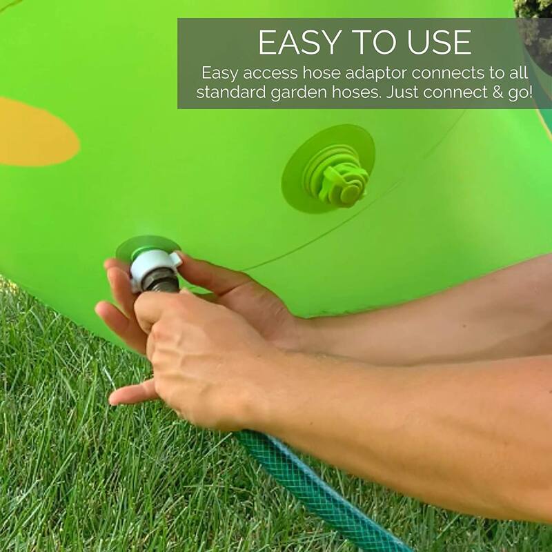 Humongous Inflatable Dinosaur Outdoor Water Sprinkler - 85" - Neon Green