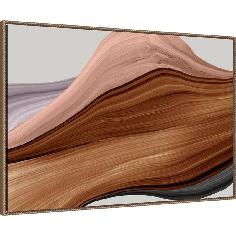 Veins of Oak No. 1 by PI Studio (41 x 28 in.), Framed Canvas Wall Art Print