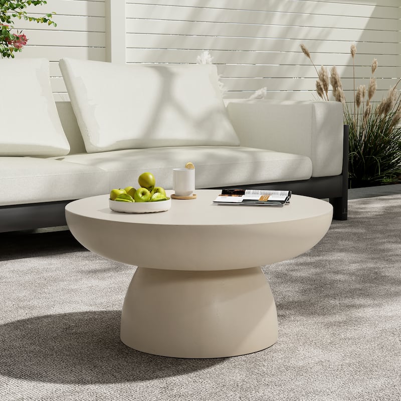 Christopher Knight Home - Alex Patio MGO 27" Round Coffee Table