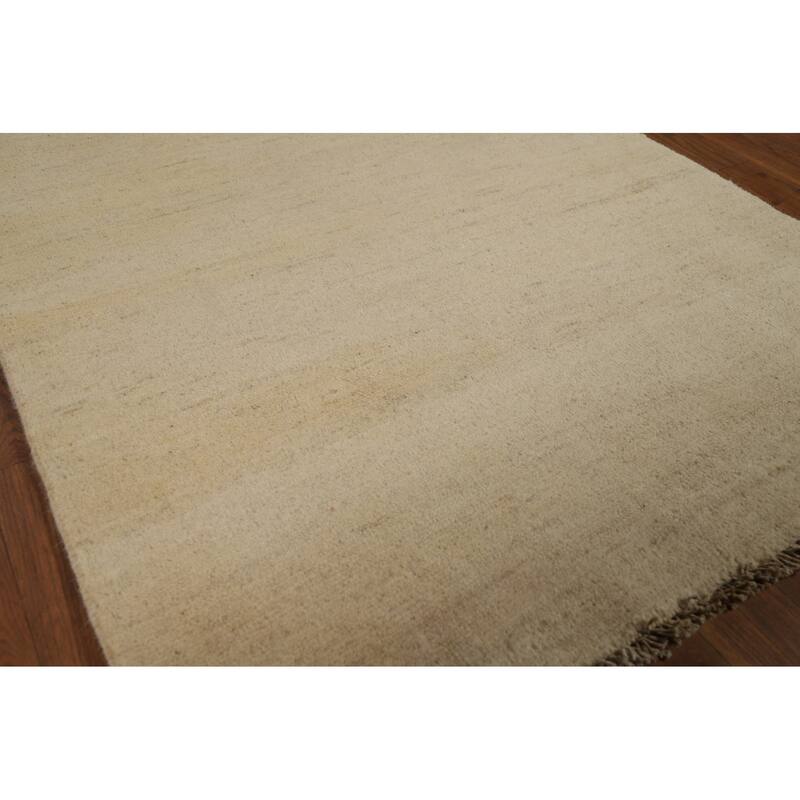 Gabbeh Modern Runner Rug Handmade Wool Carpet - 3'1"x 9'9"