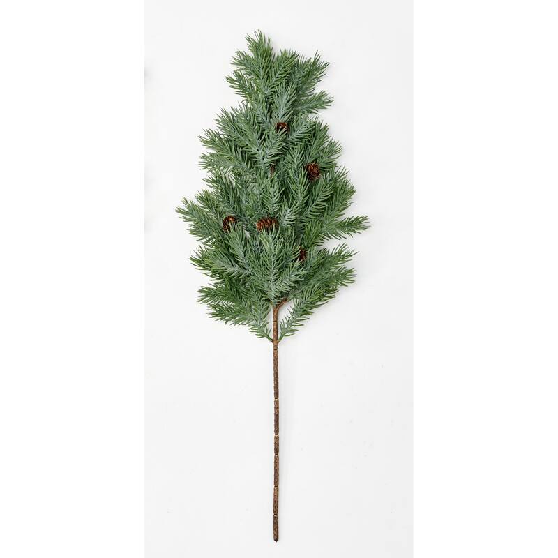 25" Pine & Pine Cone Spray, Set of 3 - Green