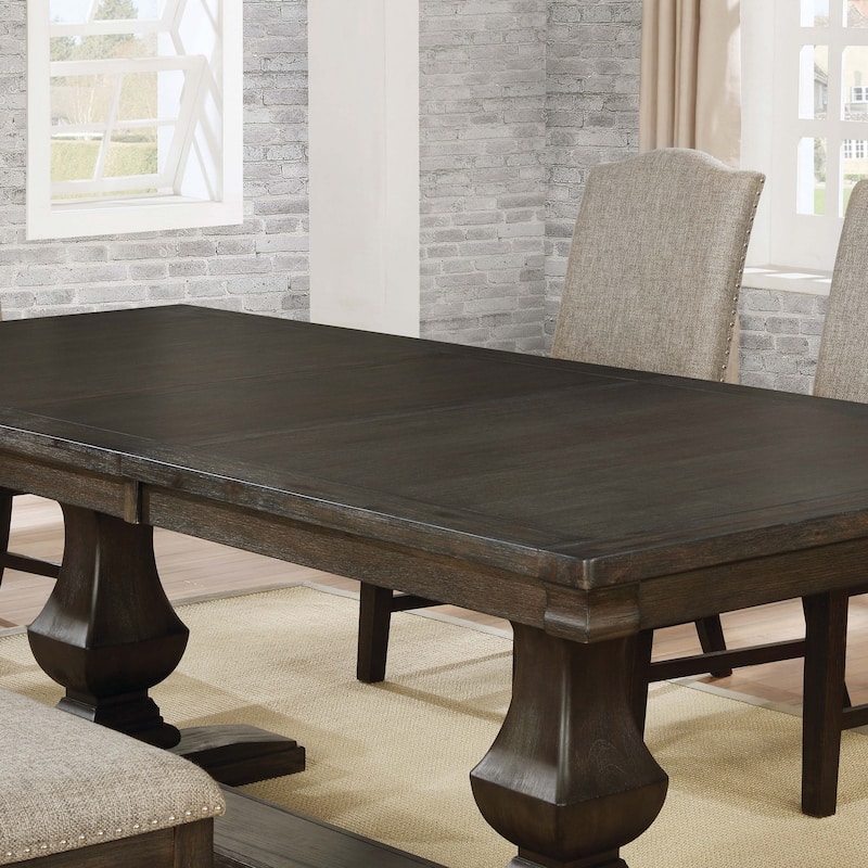 Ladonna Transitional Espresso Wood 7-Piece Dining Set by Furniture of America