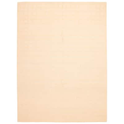 ECARPETGALLERY Hand-knotted Kathmandu Cream Wool Rug - 9'0 x 12'0
