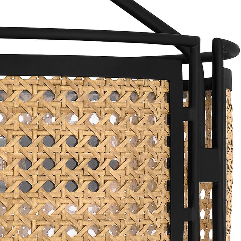 Priya 3-Light Matte Black Semi-Flush Mount