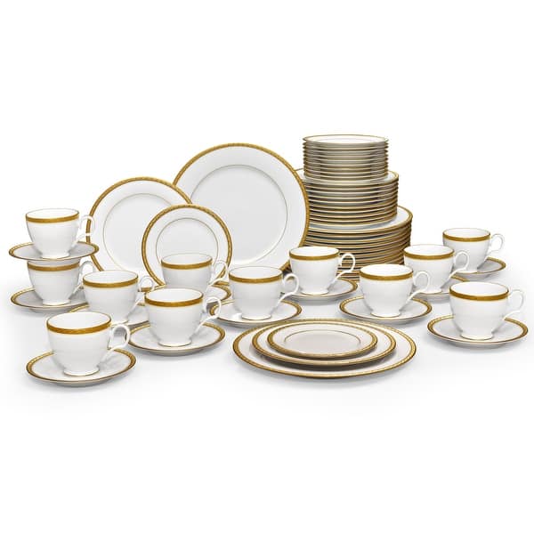 slide 2 of 15, Noritake Charlotta 60-Piece Dinnerware Set, Service For 12