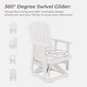 preview thumbnail 48 of 54, Set of 2 HDPE Adirondack Swivel Gliders, Outdoor Patio Chair Set