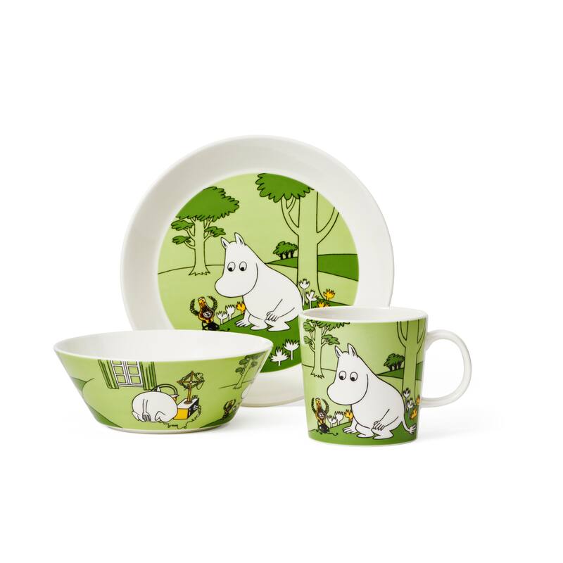 Moomin by Arabia Mug 10oz Moomintroll Grass-green