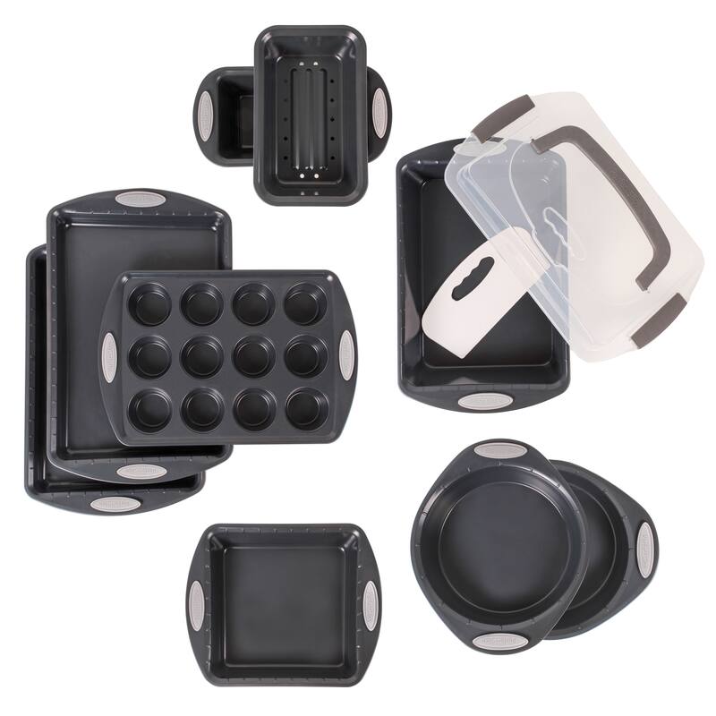 BergHOFF 11Pc Perfect Slice Bakeware Set, Silver