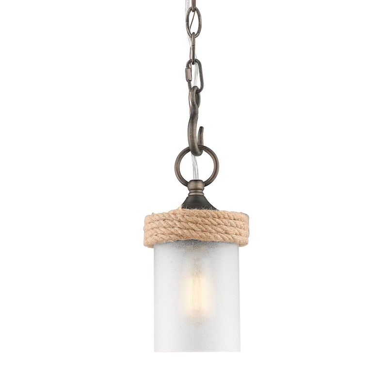 Golden Lighting Chatham Single Light 4-7/8" Wide Pillar Candle Mini - Gunmetal Bronze