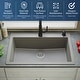 preview thumbnail 57 of 61, Karran Top Mount 33 in. Large Single Bowl Quartz Kitchen Sink