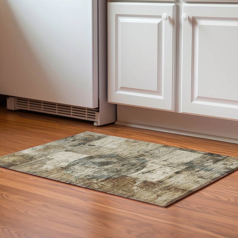 Premium Washable Super Soft Mayfield Rug - Taupe - 1'8" x 2'6"