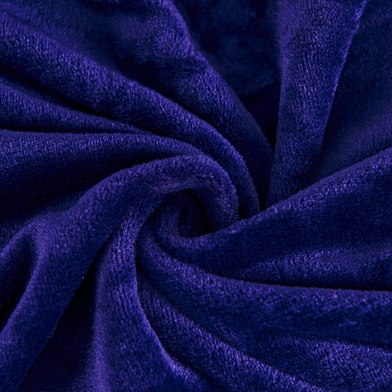 Large Solid Velvet Plush Fleece Blanket