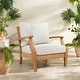 preview thumbnail 5 of 44, SAFAVIEH Couture Martinique Solid Wood Outdoor Arm Chair - 31"W x 35"D x 32"H