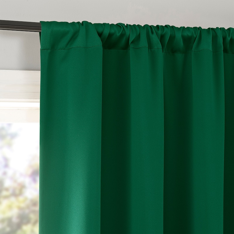 Sun Zero Rianna Theater Grade Extreme Total Blackout Rod Pocket 1-Piece Curtain Panel, Single Panel