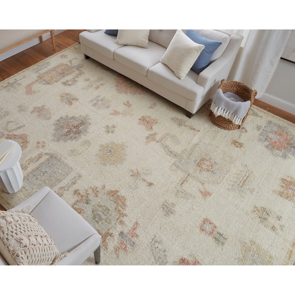 Grand Bazaar Loper Hand Knotted Floral & Botanical Transitional Area Rug