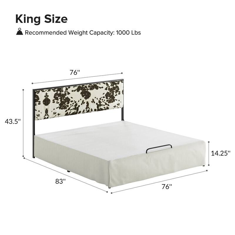 Oliver Modern Washable Slipcover Bed Upholstered Metal by HULALA HOME