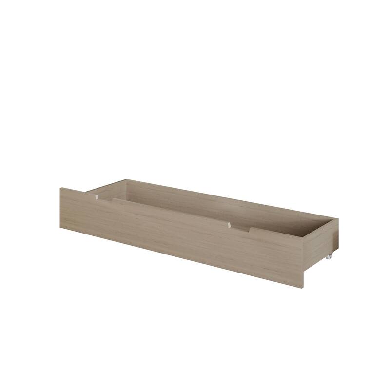 CraftPorch Mid-Century Wooden Canopy Bed