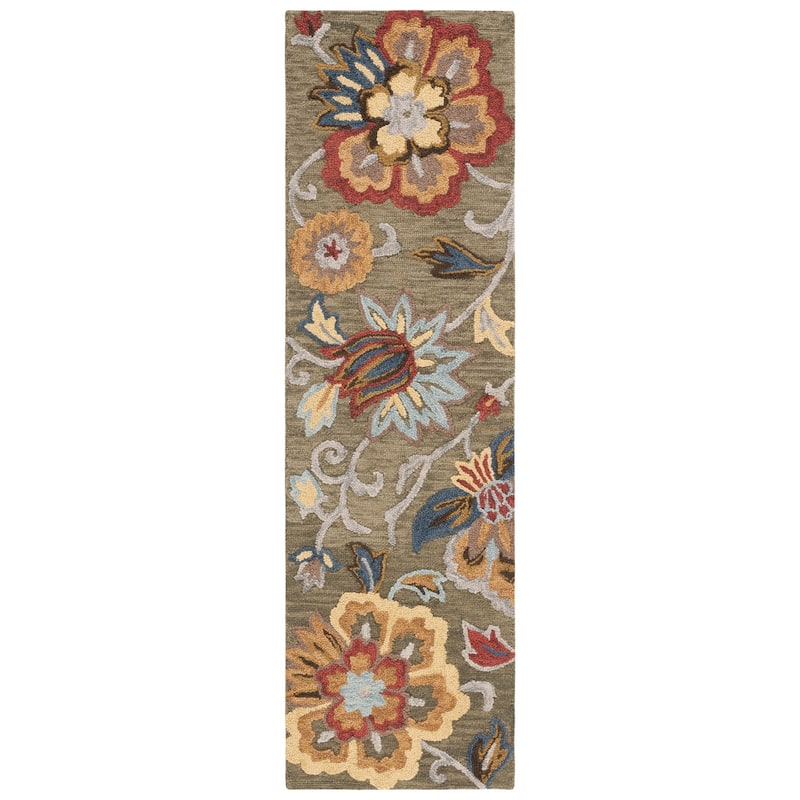SAFAVIEH Handmade Blossom Teobalda Contemporary Wool Rug
