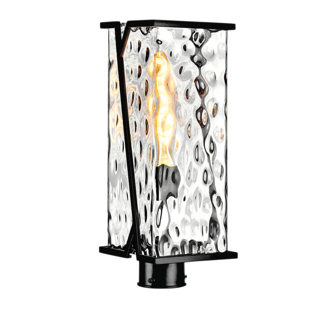 Elk Home Waterfall Outdoor Post Light - Matte Black