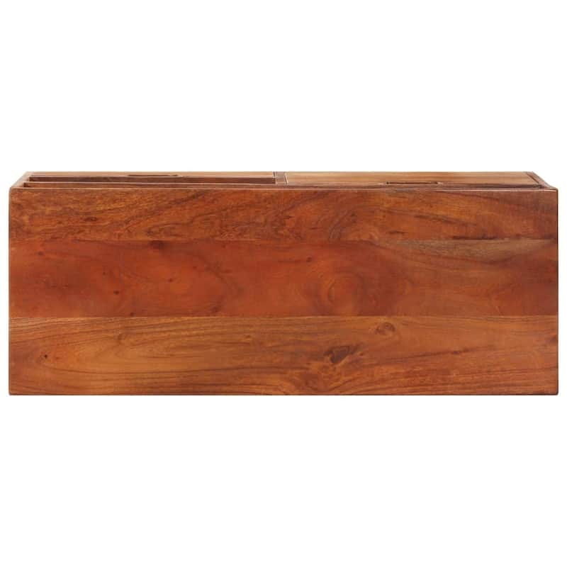 vidaXL TV Stand TV Unit Sideboard TV Console Media Unit Solid Acacia Wood
