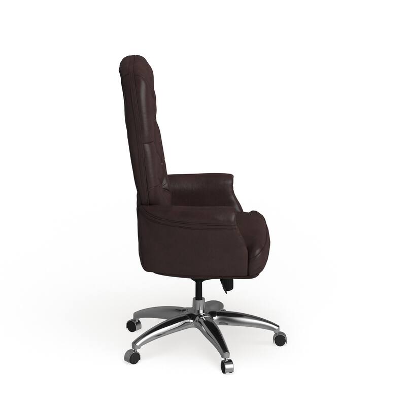 High Back Tufted LeatherSoft Executive Swivel Ergonomic Office Chair