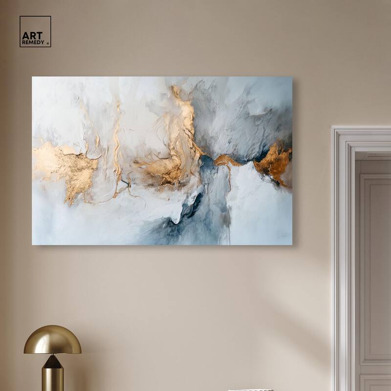 Canvas of Golden Shades Canvas by Art Remedy, Gallery Wrapped