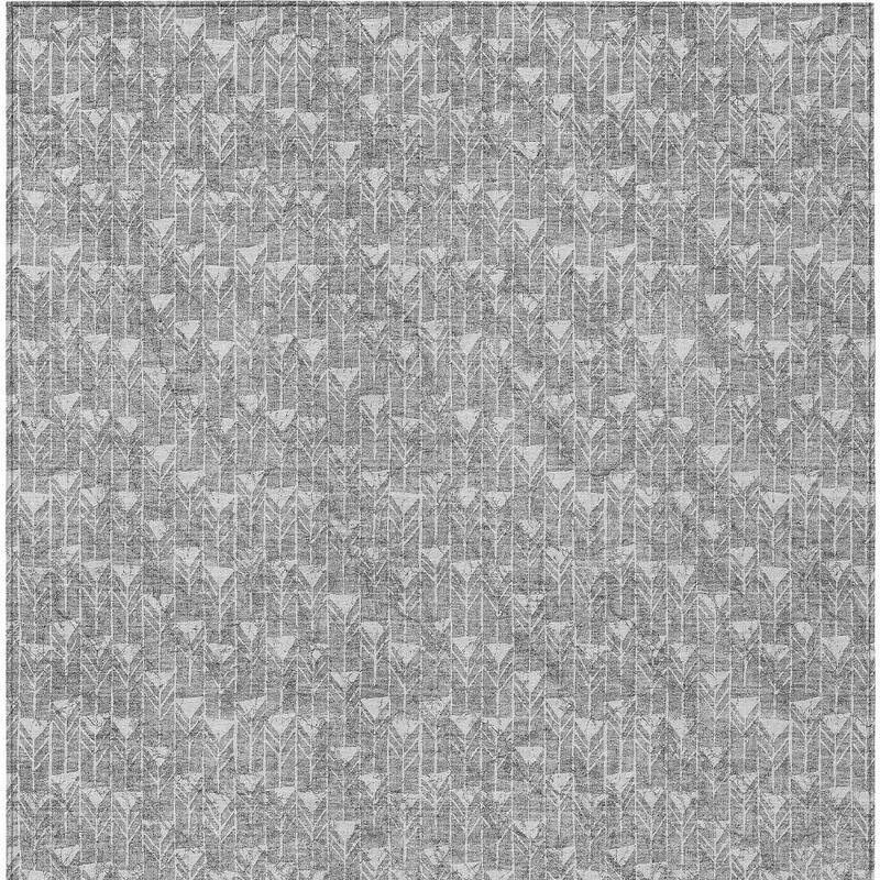 Alsiva Abstract Shapes Weather Resistant Timeless Fusion Outdoor Rug