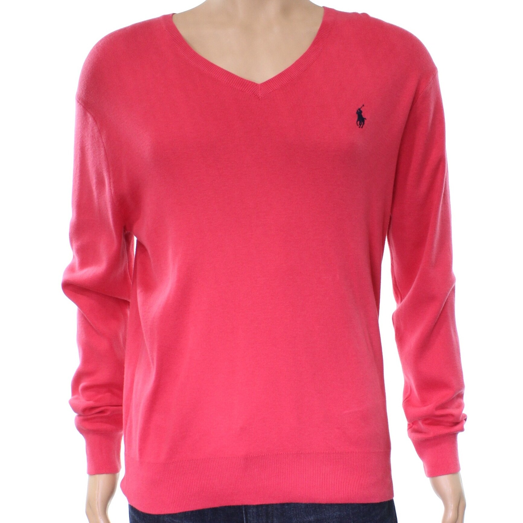 mens pink polo sweater