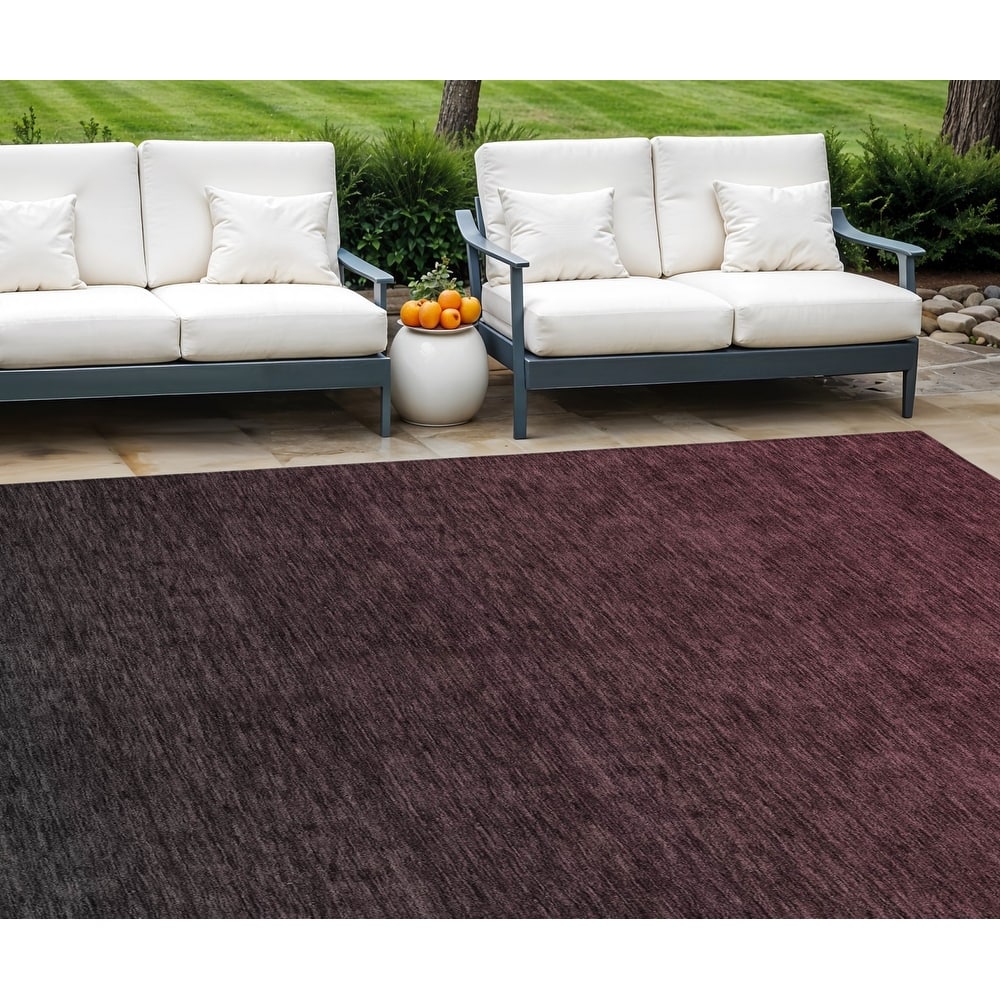 HomeRoots Abstract Transitional Rectangle Outdoor Rug