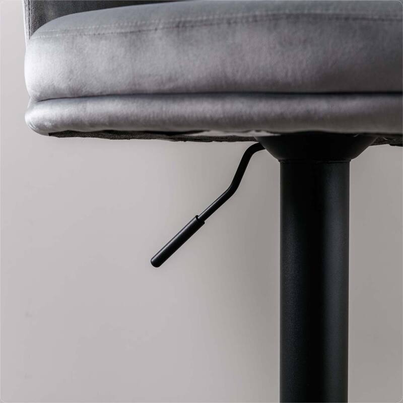 Bar Stools Set of 2 - Adjustable Barstools with Back and Footrest