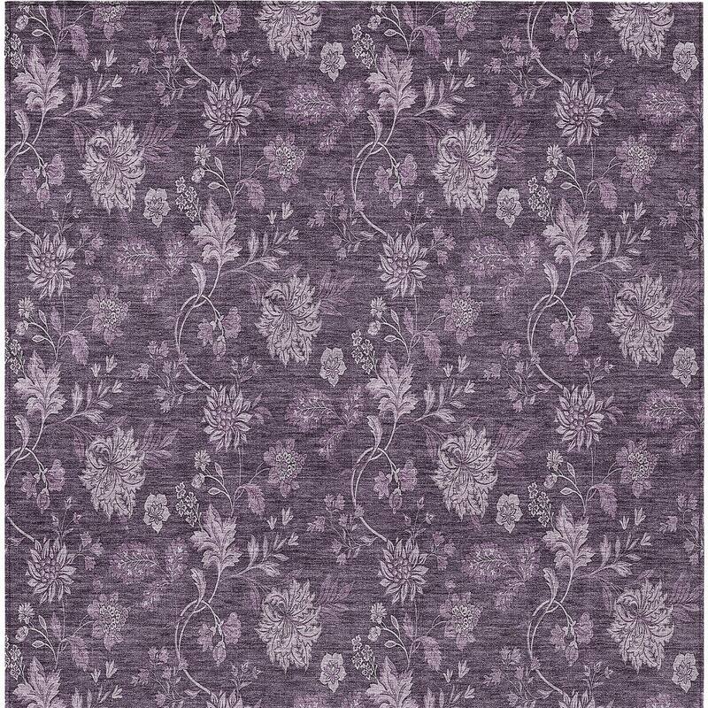HomeRoots Floral Transitional Rectangle Outdoor Rug