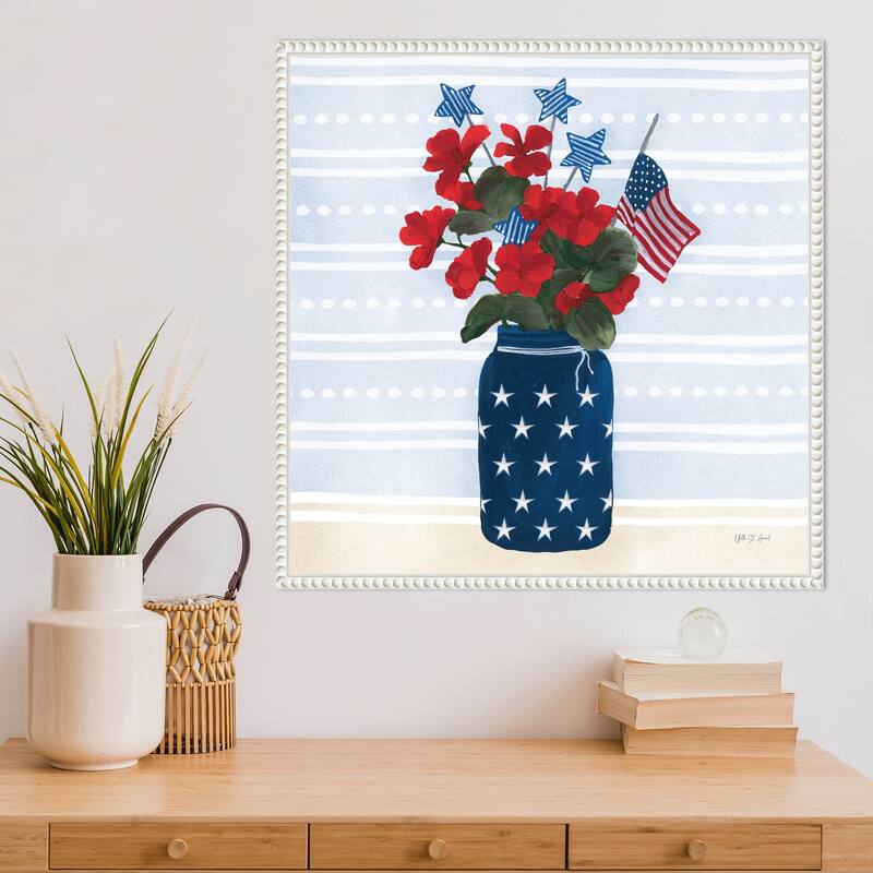 American Gnome IX by Yvette St. Amant Framed Canvas Wall Art Print