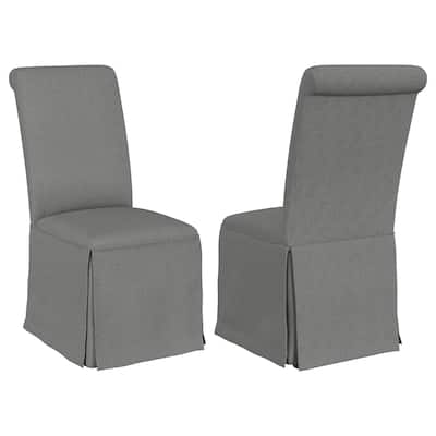 Shawna Upholstered Skirted Dining Chair (Set of 2)