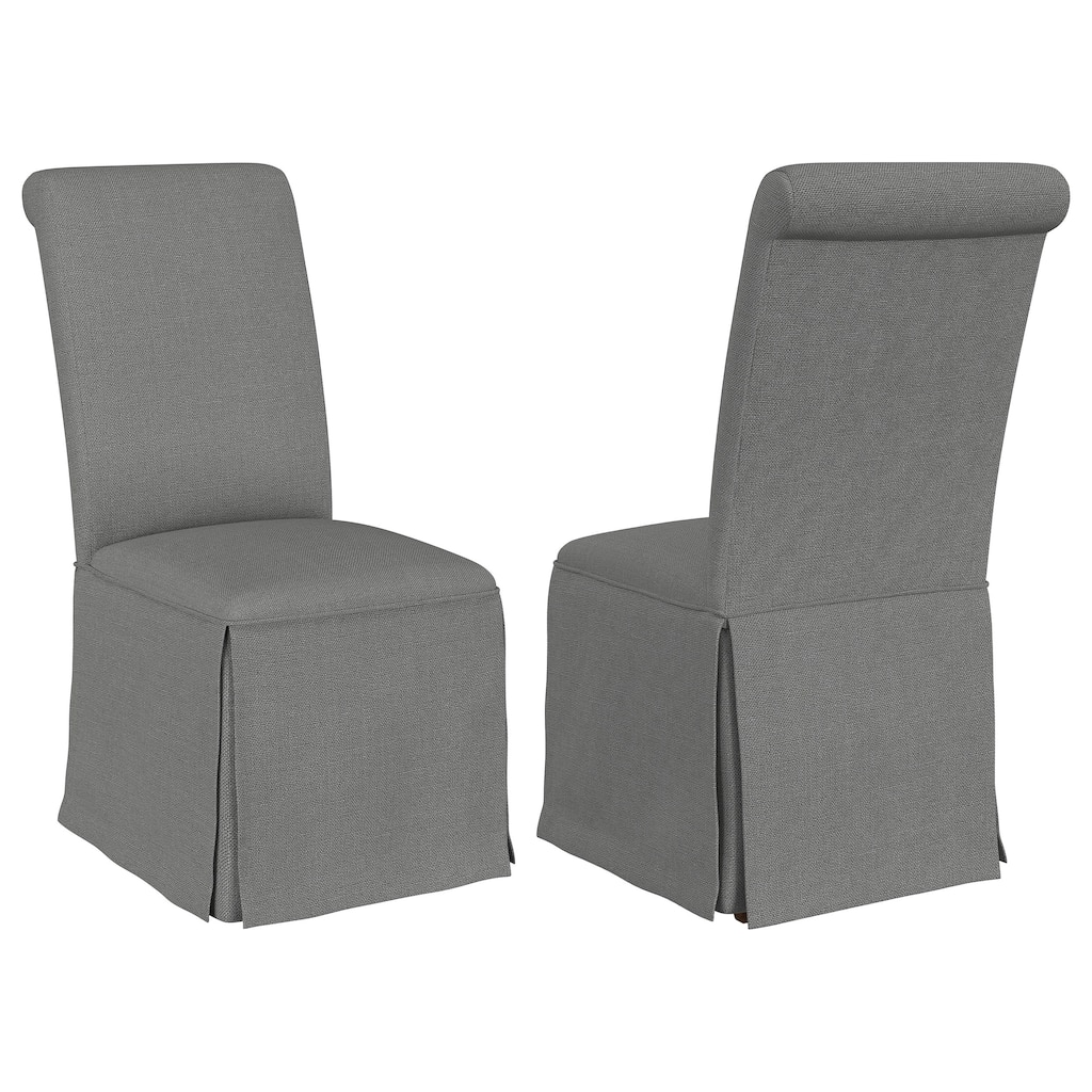 Shawna Upholstered Skirted Dining Chair (Set of 2)