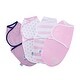 preview thumbnail 2 of 4, Delta Children Little Lambs Adjustable Swaddle Wrap 100% Cotton Size Large Pink