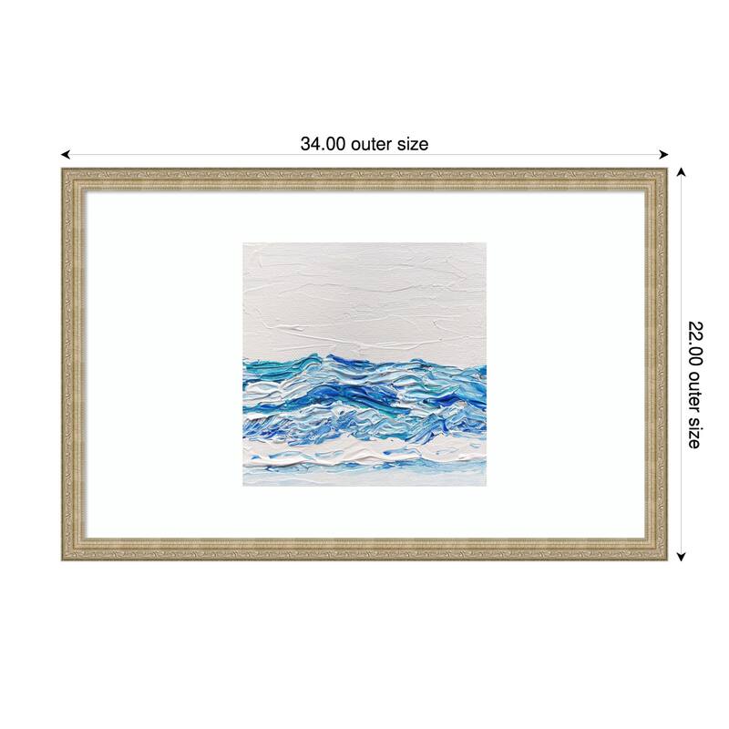 Misty Morning by Pauline Wegman Wood Framed Wall Art Print - Gold