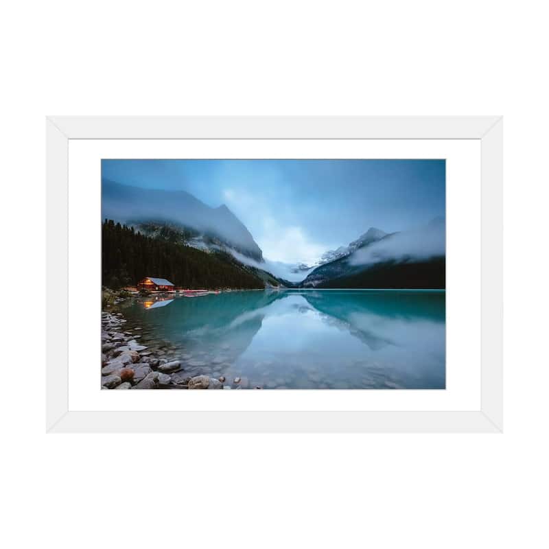 iCanvas "Dawn At Lake Louise" by Matteo Colombo PFA - White - 24x32x1