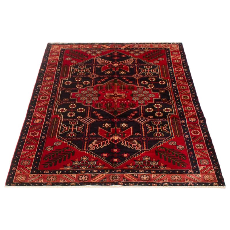 ECARPETGALLERY Hand-knotted Anadol Navy Wool Rug - 4'11 x 7'2