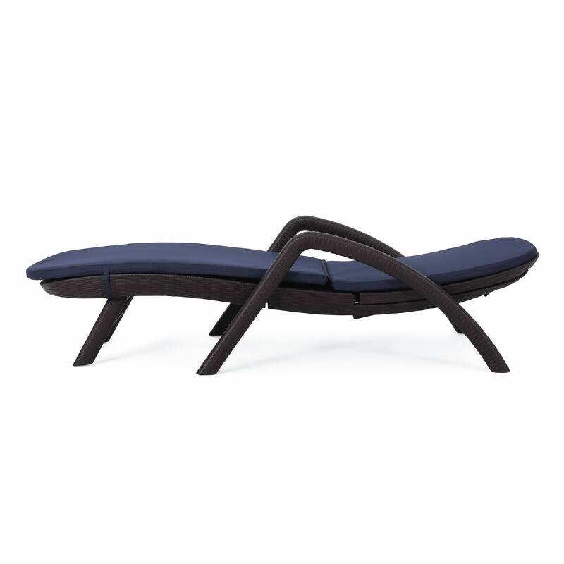 rgonomic Outdoor Chair with Wicker Texture - Durable, Comfortable Cushion, Stable Design