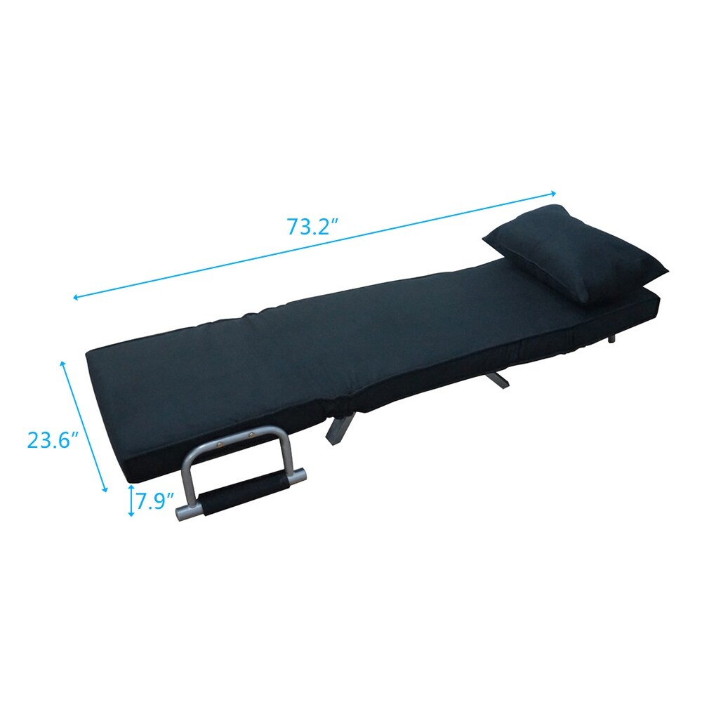 Foldable Dual Purpose Single Sofa Bed With Dust Cover Overstock 31255645