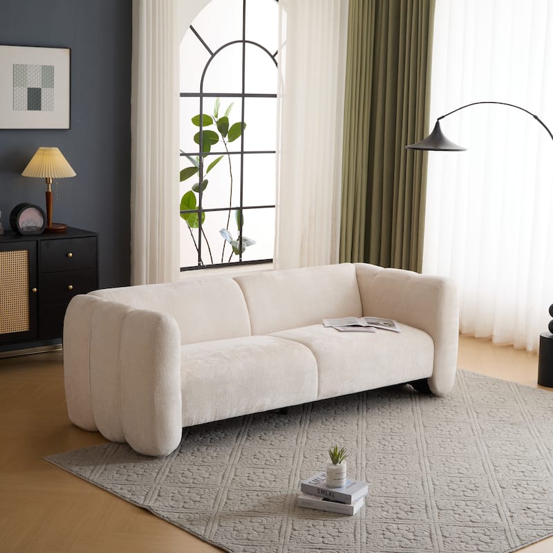 Christopher Knight Home - Tonson 83" 3-Seater Wave Design Sofa
