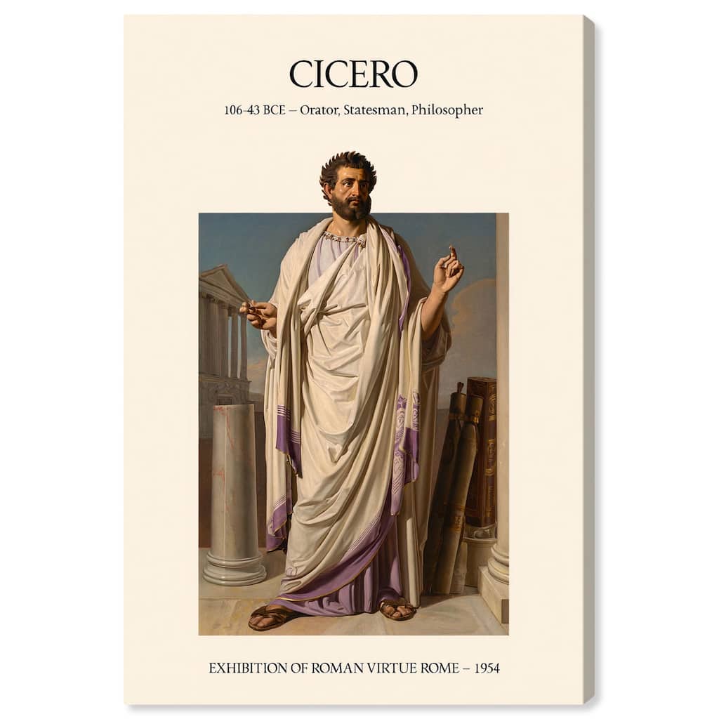 Visual Representation of Cicero Canvas by Art Remedy, Gallery Wrapped