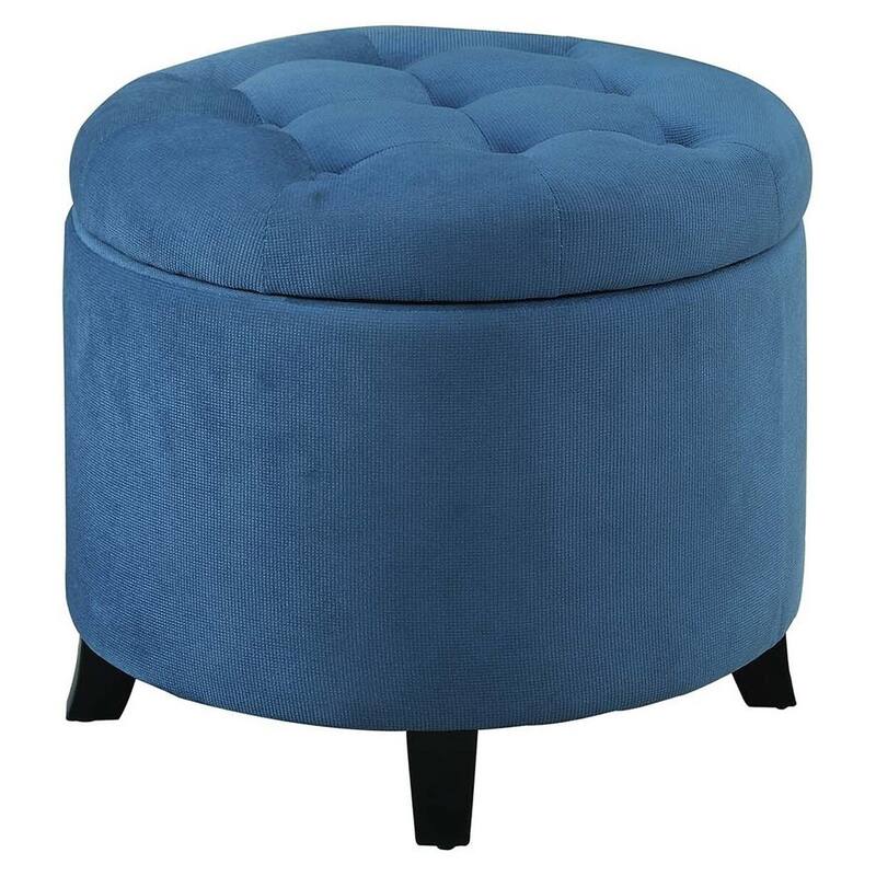 Convenience Concepts Designs4Comfort Round Storage Ottoman