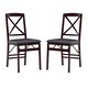 preview thumbnail 4 of 10, Porch & Den Espresso Folding Chair (Set of 2) Espresso